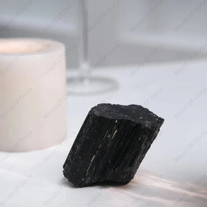 Raw Black Tourmaline Cluster - WorldOfOorja