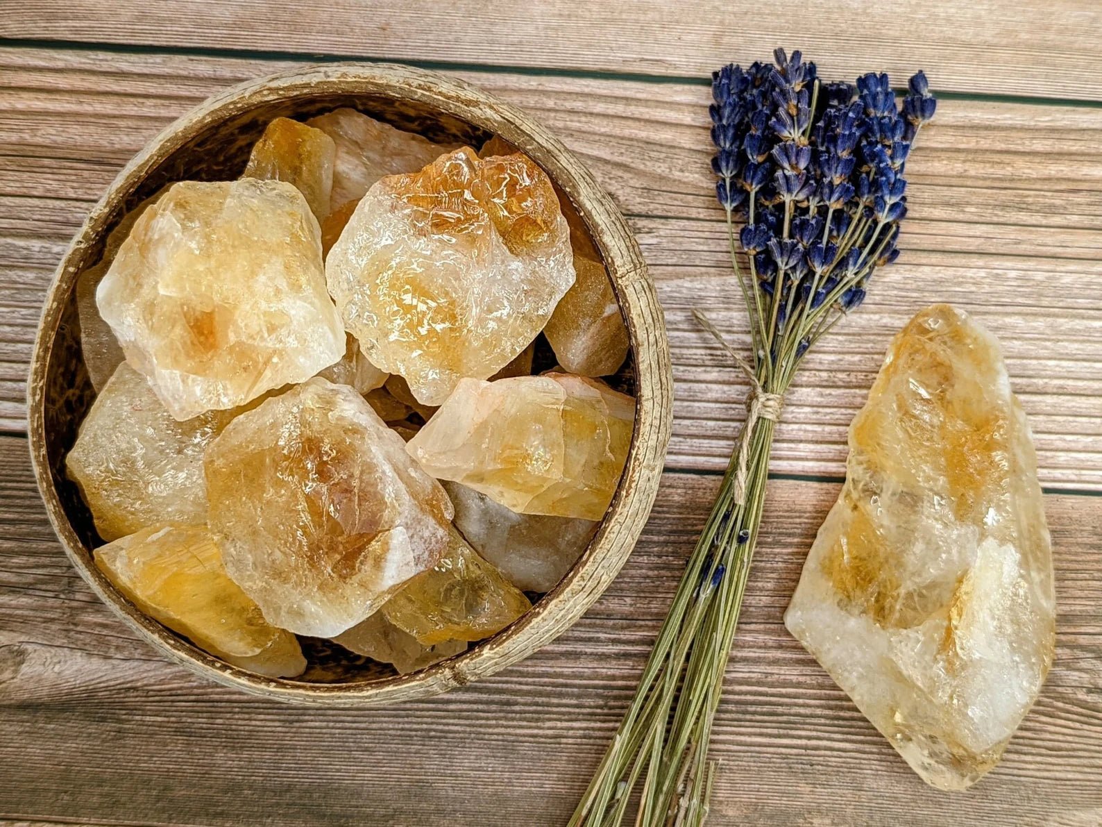 Raw Citrine Crystal Cluster - WorldOfOorja