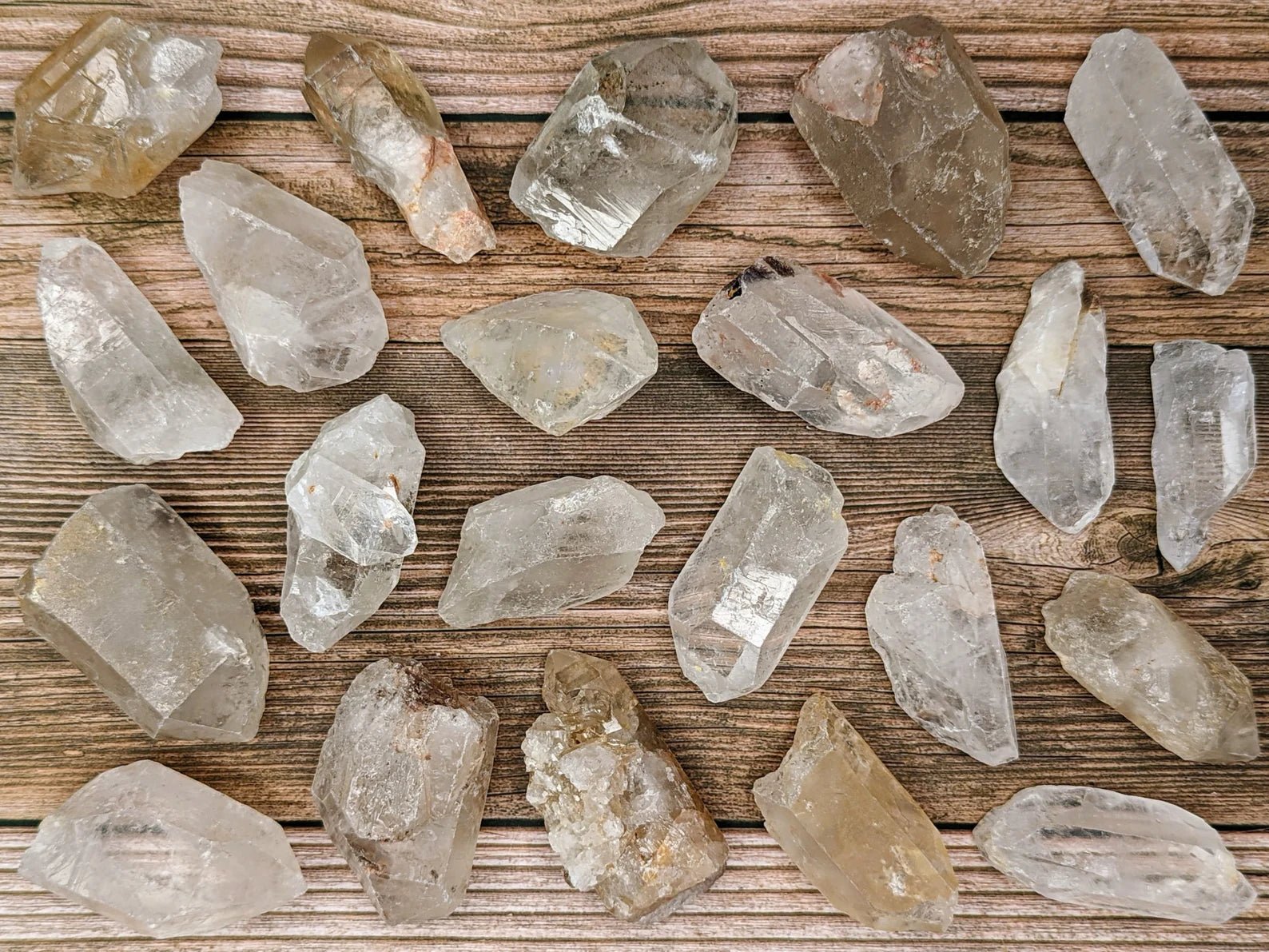 Raw Clear Quartz Crystal Cluster - WorldOfOorja