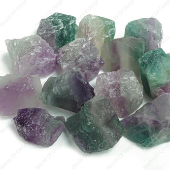 Raw Multiflourite Cluster - WorldOfOorja