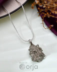 Raw Pyrite Pendant With Chain