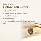 Raw Pyrite Ring – good to know before you order
