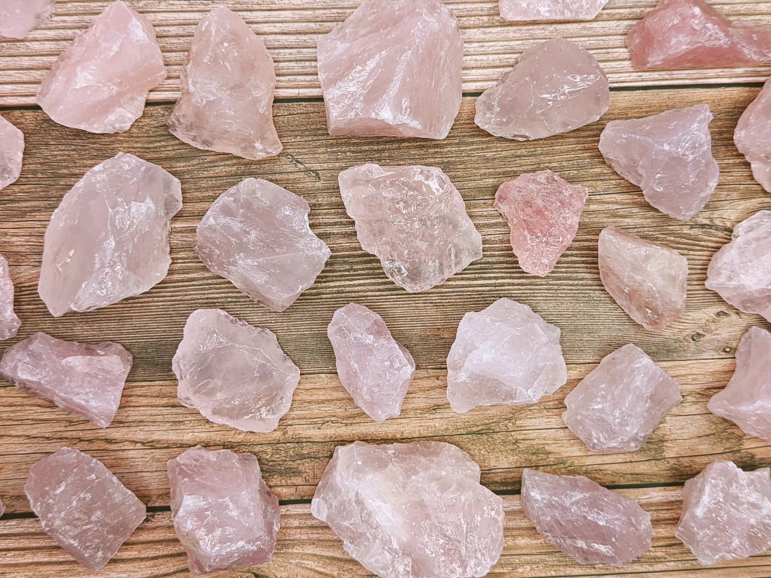 Raw Rose Quartz Crystal Cluster - WorldOfOorja