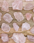 Raw Rose Quartz Crystal Cluster - WorldOfOorja