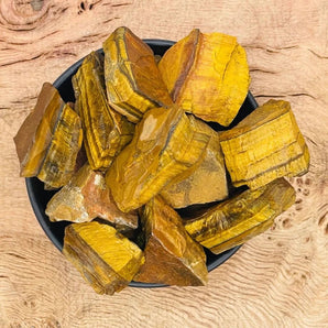 Raw Tiger Eye Cluster - WorldOfOorja