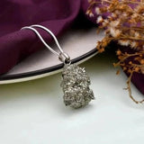 100% natural raw pyrite pendant