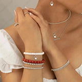 Red Coral Bracelet (Moonga) - WorldOfOorja