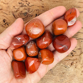 Red Jasper Tumble Stones - WorldOfOorja