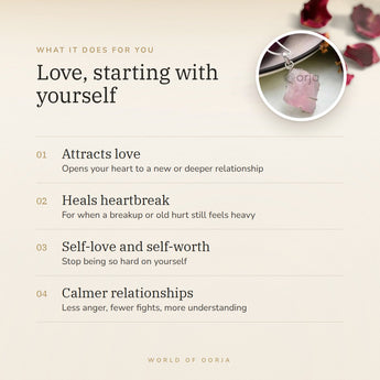 Raw Rose Quartz Pendant benefits – World of Oorja