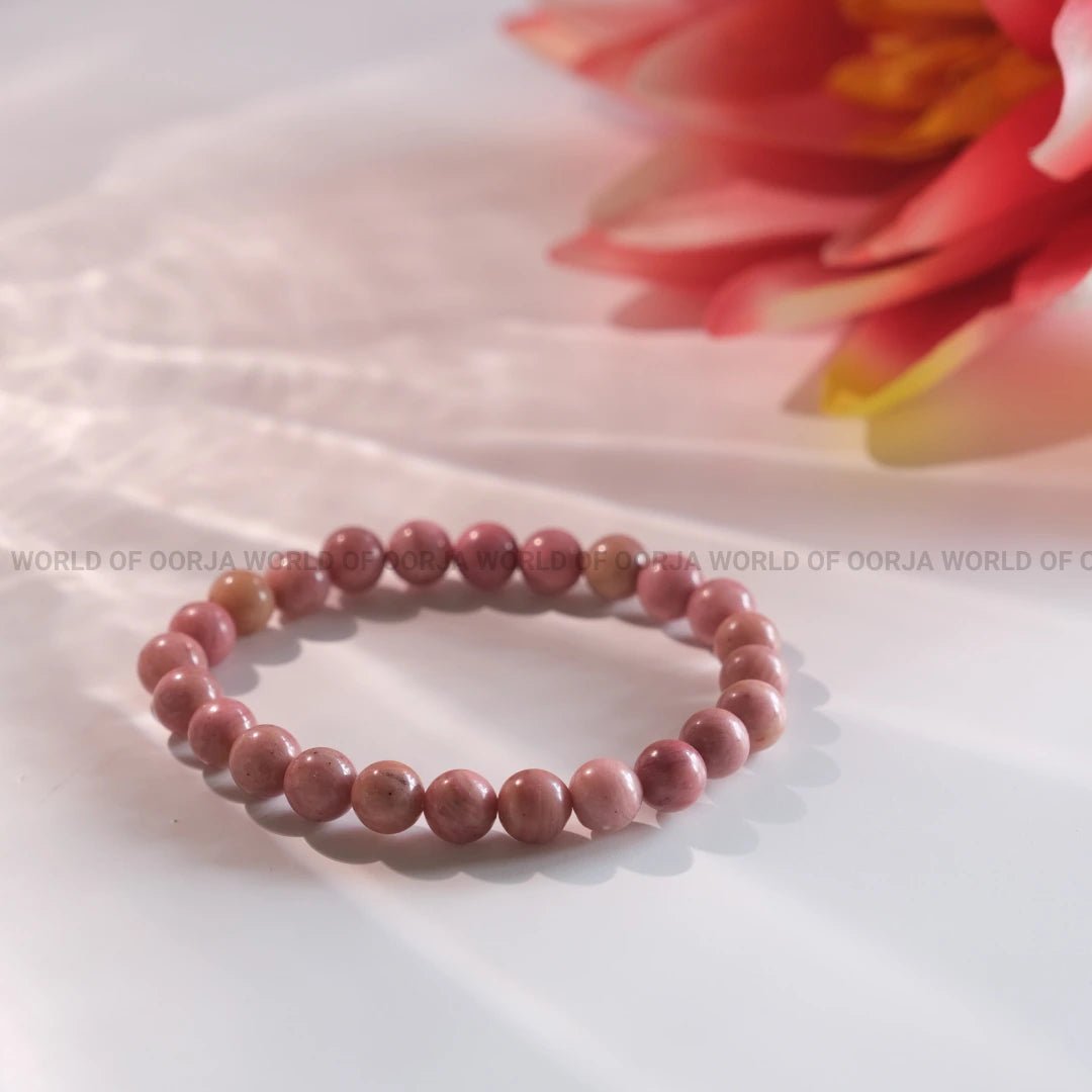 Rhodochrosite Bracelet - WorldOfOorja