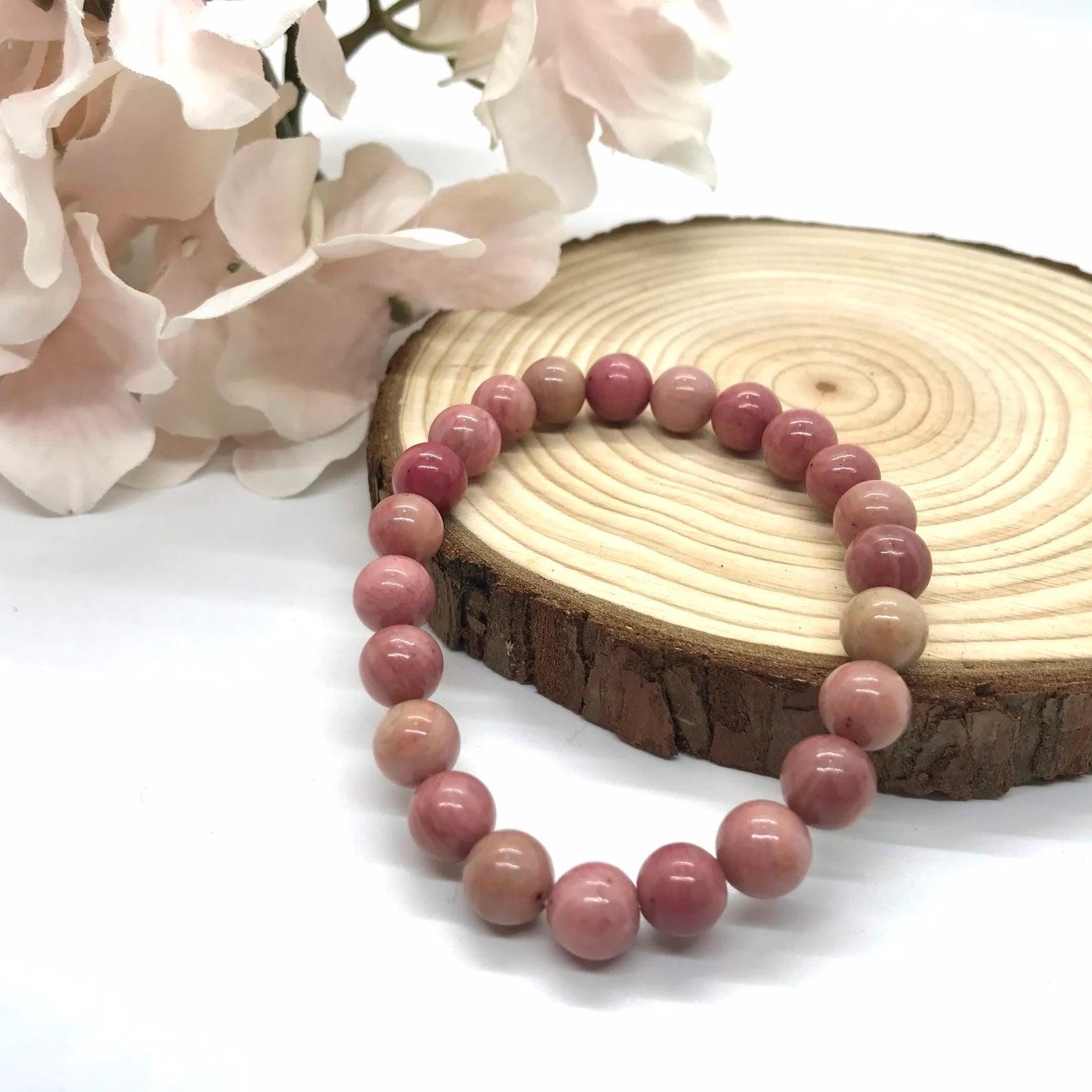 Rhodochrosite Bracelet - WorldOfOorja