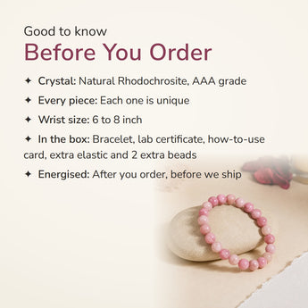 Rhodochrosite Bracelet – good to know before you order