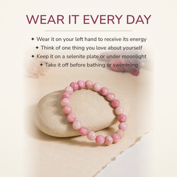 How to wear your Rhodochrosite Bracelet