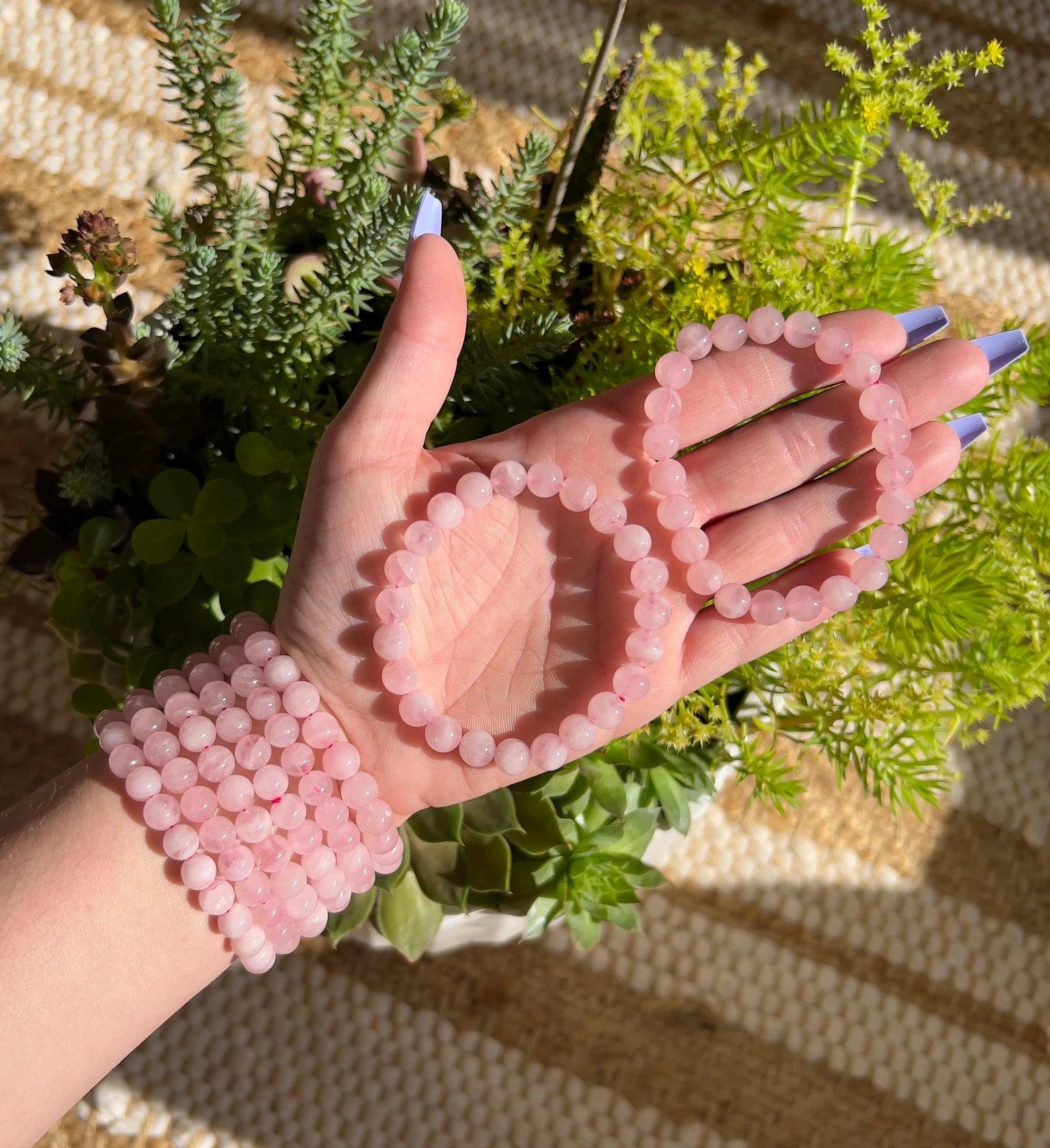 Rose Quartz Bracelet - WorldOfOorja