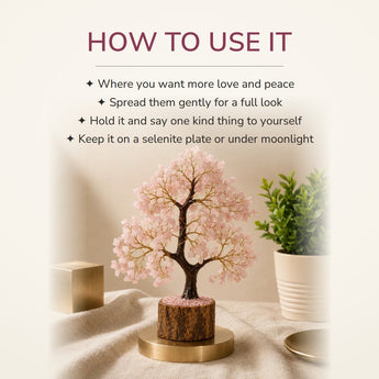 How to use your Rose Quartz Crystal Tree