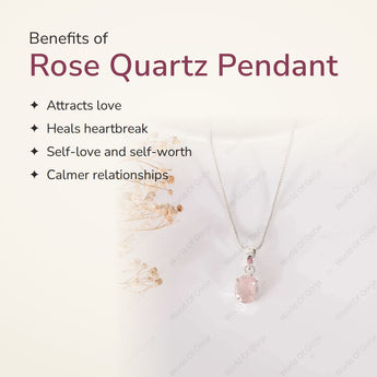 Benefits of Rose Quartz Pendant – World of Oorja