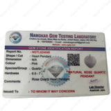 Rose Quartz Heart Pendant - WorldOfOorja