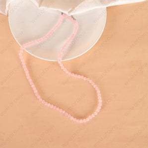 Rose Quartz Necklace - WorldOfOorja