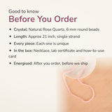 Rose Quartz Necklace – good to know before you order