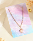 Rose Quartz pendant - WorldOfOorja