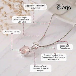 Rose Quartz Pendant - WorldOfOorja