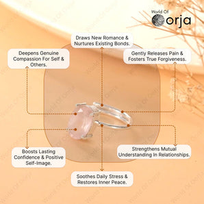Rose Quartz Ring - WorldOfOorja