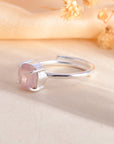 Rose Quartz Ring - WorldOfOorja