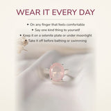 How to wear your Rose Quartz Ring