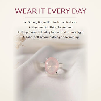 How to wear your Rose Quartz Ring
