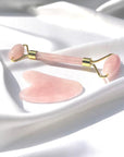 Rose Quartz Roller & Gua Sha Combo - WorldOfOorja