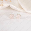 Rose Quartz Studs