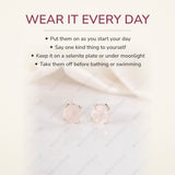 How to wear your Rose Quartz Studs