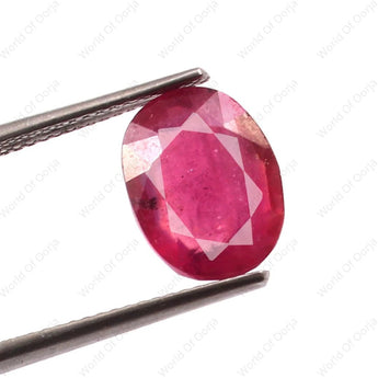 Ruby (Manik) (5.70 Carat, 6.21 Ratti) - WorldOfOorja