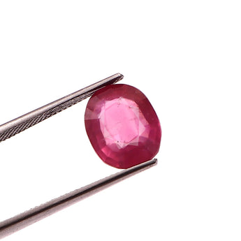 Ruby (Manik) (6.67 Carat, 7.27 Ratti) - WorldOfOorja