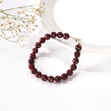 Natural Ruby Silver Adjustable Bracelet (Manik) – image 1