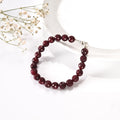 Natural Ruby Silver Adjustable Bracelet (Manik) – image 1