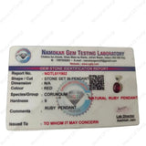 Ruby (manik) Pendant - WorldOfOorja