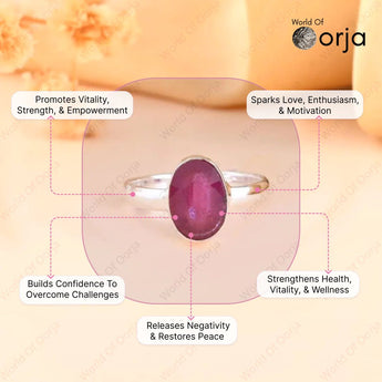 Ruby (manik) Ring - WorldOfOorja