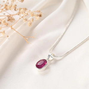 Ruby (manik) Pendant – Passion, Vitality & Confidence – World of Oorja (image 2)