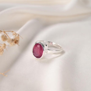 Ruby (Manik) Ring – Surya Ratna for Confidence & Leadership – image 1