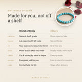 Why World of Oorja – Turquoise Bracelet made for you, finished by hand in Jaipur