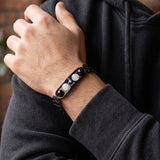 Wearing the Scorpio zodiac bracelet on the wrist