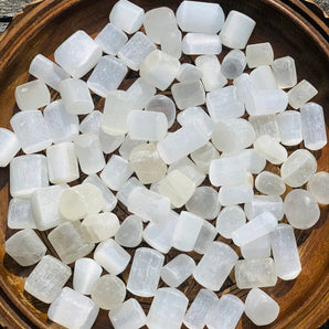 Selenite Tumble Stones - WorldOfOorja