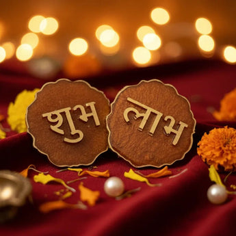 Shubh Labh – Handcrafted Prosperity Symbol - WorldOfOorja