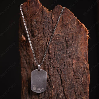 Silver Hanuman Chalisa Protection Pendant - WorldOfOorja