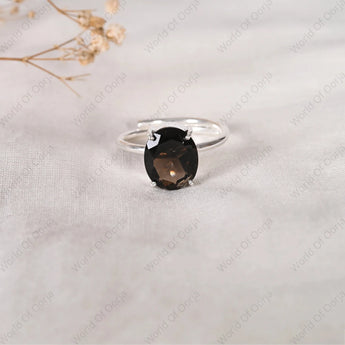 Smoky Quartz Ring - WorldOfOorja