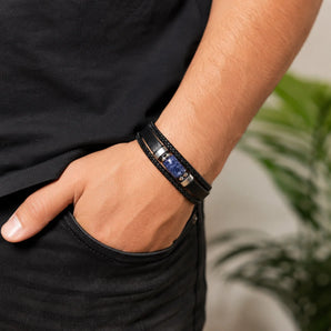 Sodalite Leather Bracelet – image 3