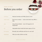 Virgo Metal Zodiac Bracelet – before you order: size, what is in the box, energised after order