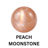Peach Moonstone bead
