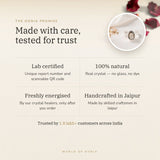 The Oorja promise – Smoky Quartz Ring, lab certified and energised after you order